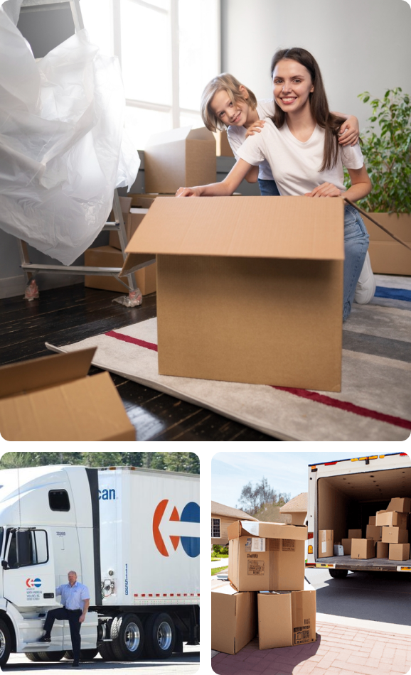 Moving crew loading a truck
